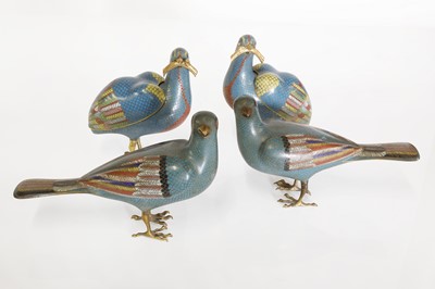 Lot 18 - A group of cloisonné pieces