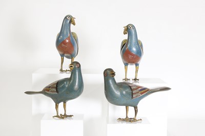 Lot 18 - A group of cloisonné pieces