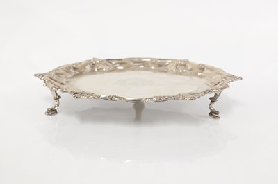 Lot 51 - A George II silver salver
