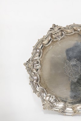 Lot 51 - A George II silver salver
