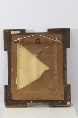 Lot 25 - An export reverse-painted glass mirror