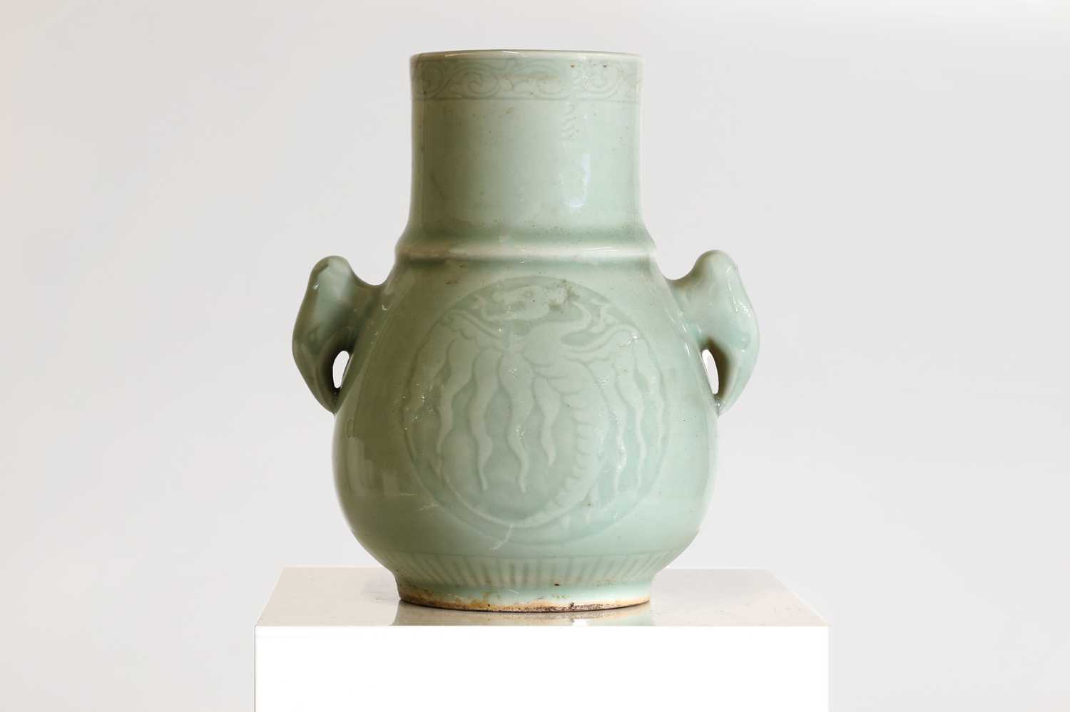Lot 26 - A Chinese celadon vase