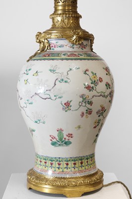 Lot 5 - A famille rose porcelain vase