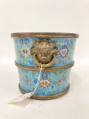 Lot 73 - A pair of cloisonné buckets