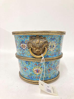 Lot 73 - A pair of cloisonné buckets