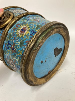 Lot 73 - A pair of cloisonné buckets