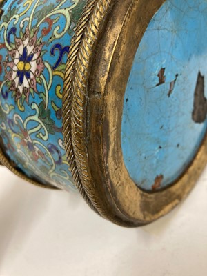 Lot 73 - A pair of cloisonné buckets