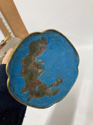 Lot 89 - A pair of cloisonné cranes