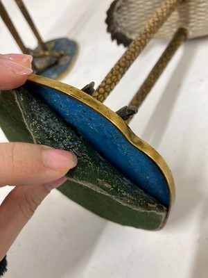 Lot 89 - A pair of cloisonné cranes