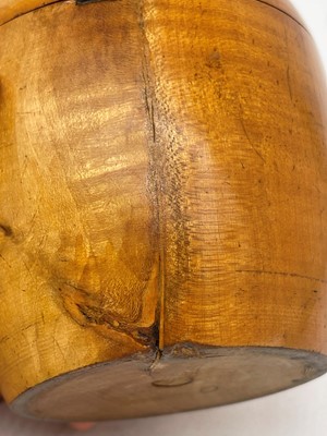 Lot 32 - Four George III fruitwood tea caddies