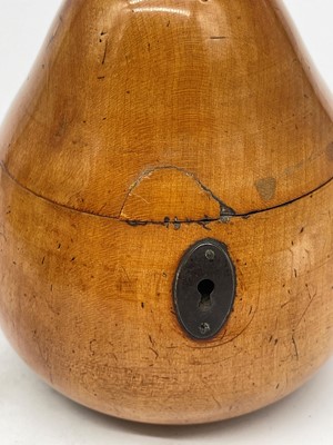 Lot 32 - Four George III fruitwood tea caddies