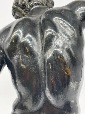 Lot 45 - A grand tour patinated bronze figure, after the antique