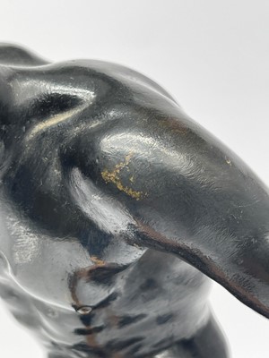 Lot 45 - A grand tour patinated bronze figure, after the antique