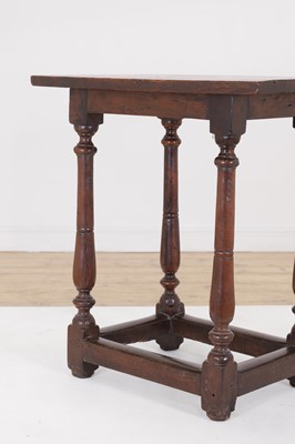 Lot 51 - A William and Mary yew side table