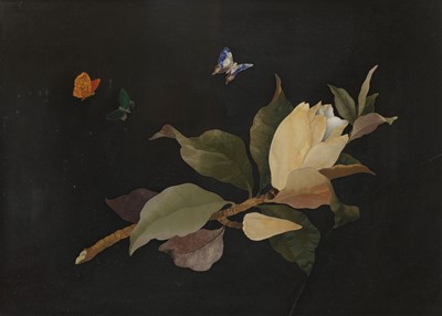 Lot 6 - A large hardstone pietra dura panel