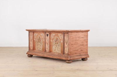 Lot 45 - A painted wedding chest