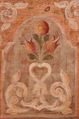 Lot 45 - A painted wedding chest