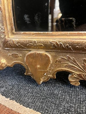 Lot 79 - A gilt-gesso pier glass