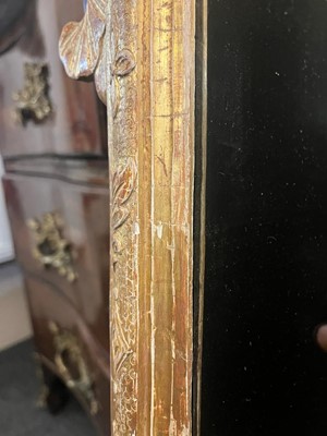 Lot 79 - A gilt-gesso pier glass