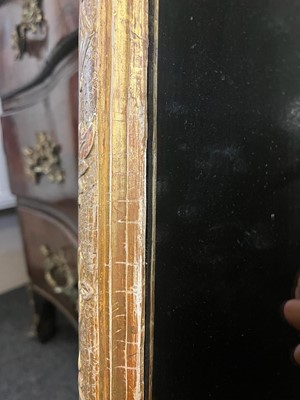 Lot 79 - A gilt-gesso pier glass