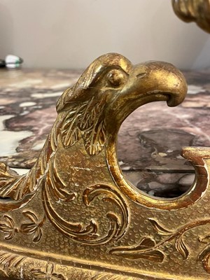 Lot 79 - A gilt-gesso pier glass