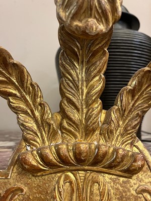 Lot 79 - A gilt-gesso pier glass