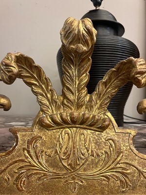 Lot 79 - A gilt-gesso pier glass
