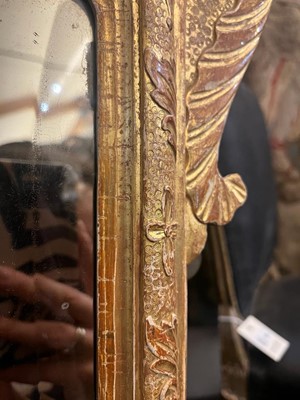 Lot 79 - A gilt-gesso pier glass