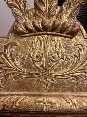 Lot 79 - A gilt-gesso pier glass