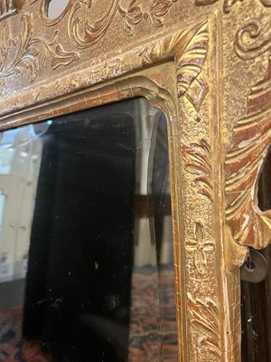 Lot 79 - A gilt-gesso pier glass
