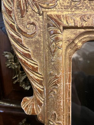Lot 79 - A gilt-gesso pier glass