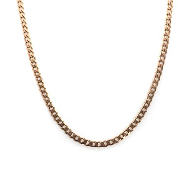 Lot 1235 - A 9ct gold curb link chain