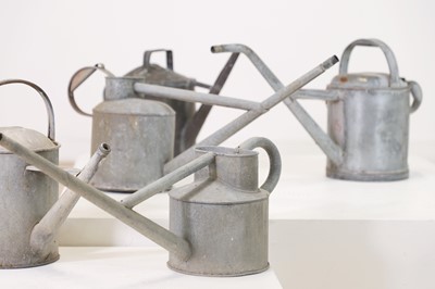 Lot 363 - A quantity of metal watering cans