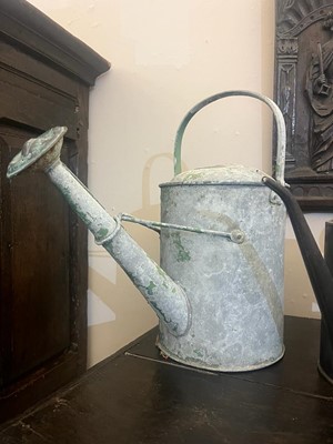 Lot 363 - A quantity of metal watering cans