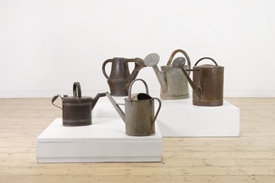 Lot 363 - A quantity of metal watering cans
