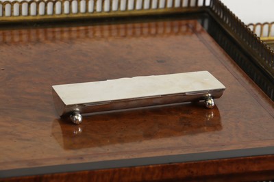 Lot 67 - A silver stamp box