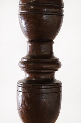 Lot 351 - A carved oak three-quarter tester bed