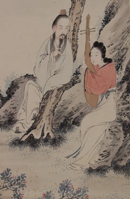 Lot 287 - A Chinese hanging scroll
