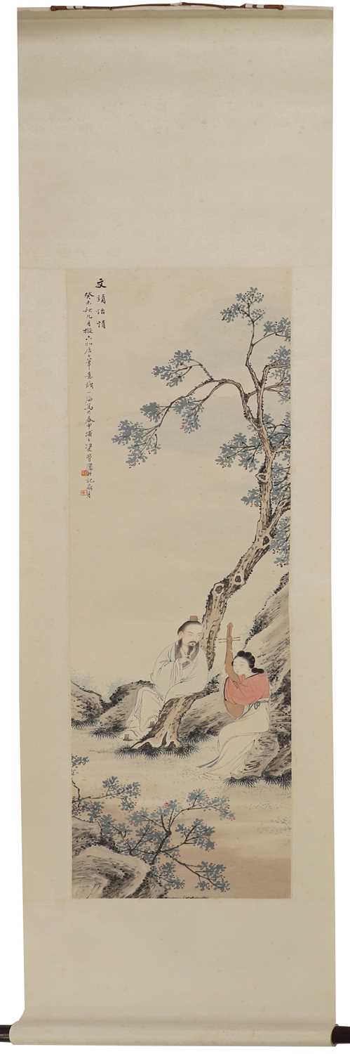Lot 287 - A Chinese hanging scroll