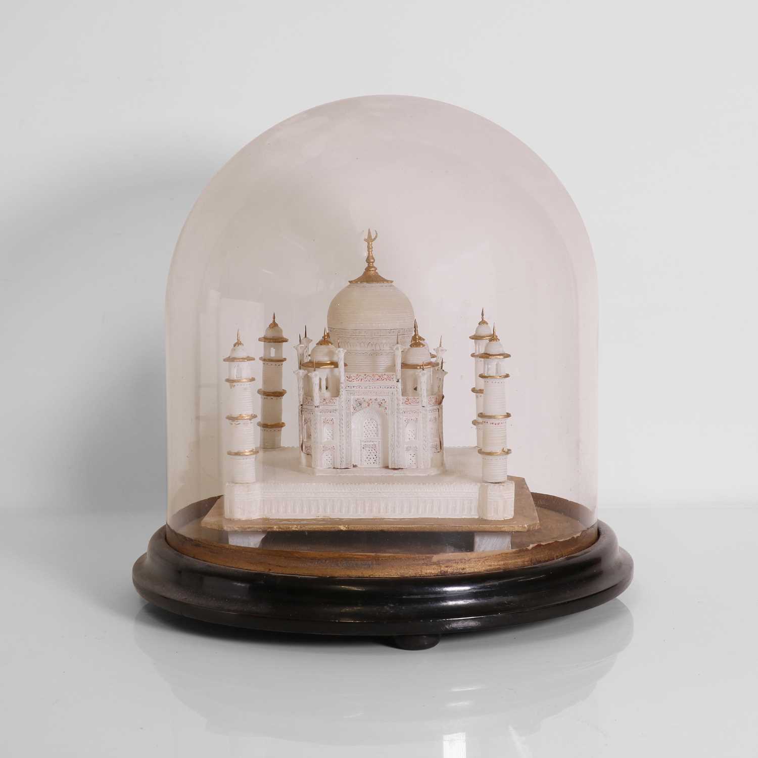 Lot 138 - A carved alabaster model of the Taj Mahal