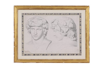Lot 9 - A near pair of engravings of classical sculpture
