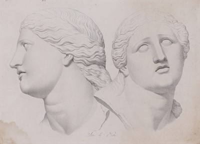 Lot 9 - A near pair of engravings of classical sculpture