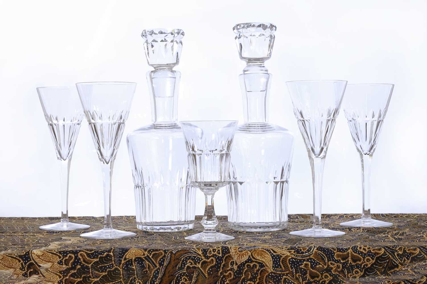 Lot 322 - A suite of Baccarat 'Navarre' glasses