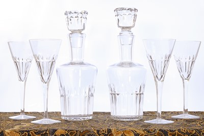 Lot 322 - A suite of Baccarat 'Navarre' glasses