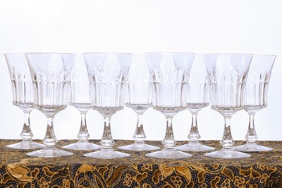 Lot 322 - A suite of Baccarat 'Navarre' glasses