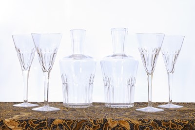 Lot 322 - A suite of Baccarat 'Navarre' glasses