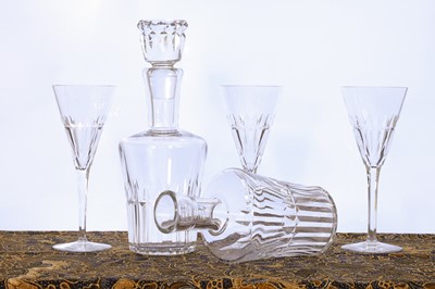 Lot 322 - A suite of Baccarat 'Navarre' glasses