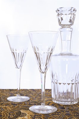 Lot 322 - A suite of Baccarat 'Navarre' glasses