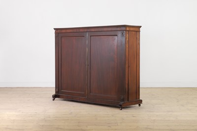 Lot 321 - A George IV mahogany double-fronted library bookcase