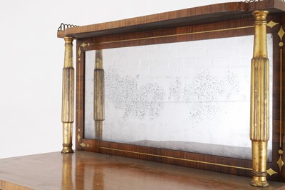 Lot 281 - A George IV rosewood, brass and parcel-gilt side cabinet